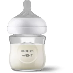 Biberon Natural Response en verre 0 mois et plus Avent