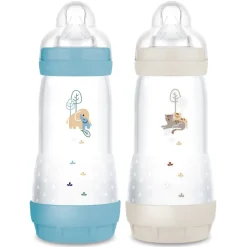 Biberon Océan et sable Easy start anti-colique 4+ mois débit 3 Mam - 2 biberons de 320 ml