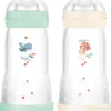 Biberons Easy Start 4 mois et + débit 3 Mam - lot de 2 biberons de 320 ml