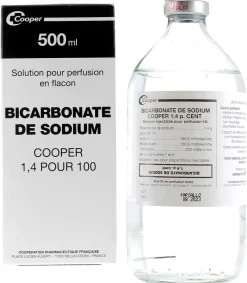 Bicarbonate de sodium 1,4% Cooper - flacon de 500ml