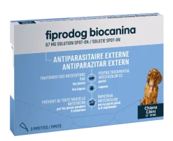 Biocanina Fiprodog Spot-on 67 mg petits chiens 2-10 kg - 3 pipettes