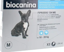 Biocanina Fiprodog Spot on 134 mg chiens moyens 10-20 kg - 3 pipettes