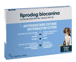 Biocanina Fiprodog Spot on 134 mg chiens moyens 10-20 kg - 3 pipettes
