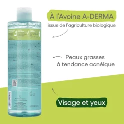 Biology AC Eau micellaire nettoyante purifiante bio A-derma