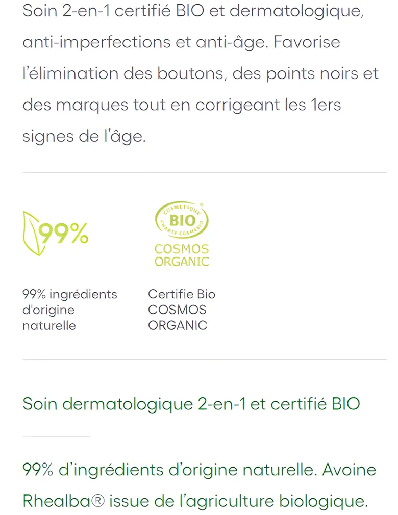 Biology AC Fluide anti-imperfection anti-marque A-derma - tube de 40 ml