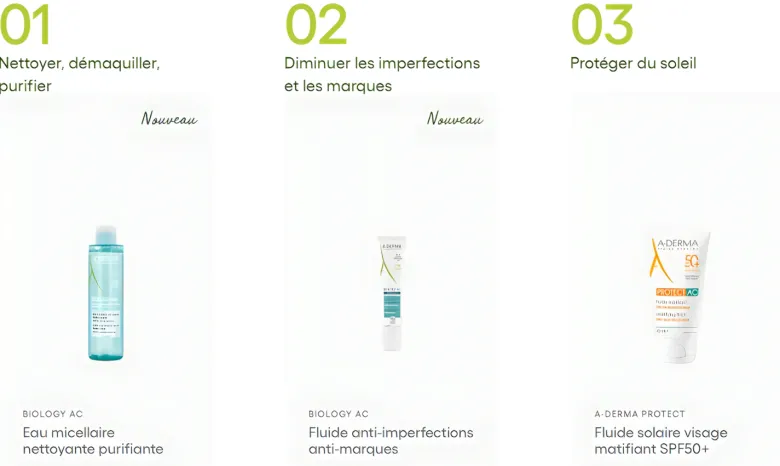 Biology AC Fluide anti-imperfection anti-marque A-derma - tube de 40 ml