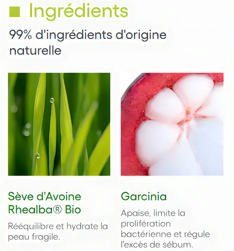 Biology AC Gel moussant nettoyant purifiant bio A-derma