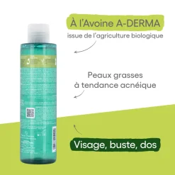 Biology AC Gel moussant nettoyant purifiant bio A-derma