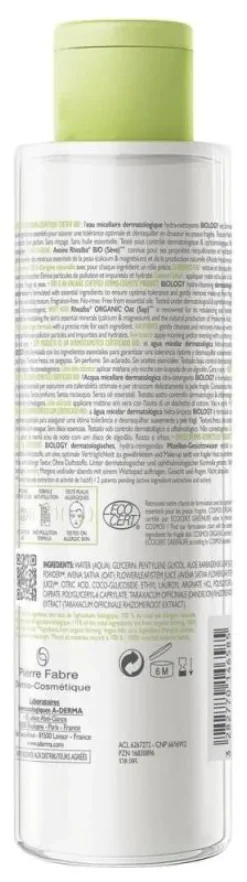 Biology Eau micellaire dermatologique hydra-nettoyante A-Derma
