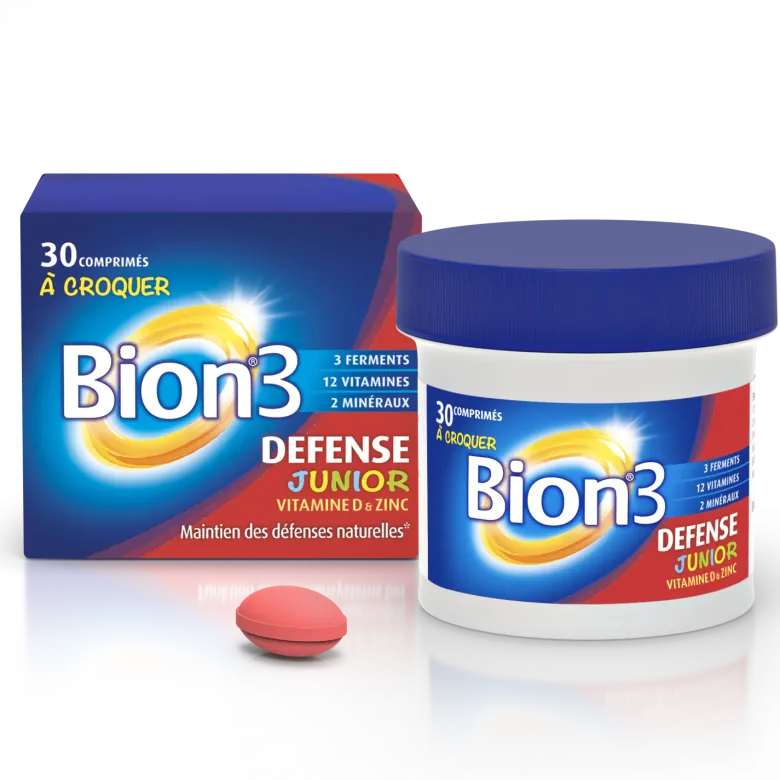 Bion3 junior défense dès 4 ans - boîte de 30 comprimés à croquer