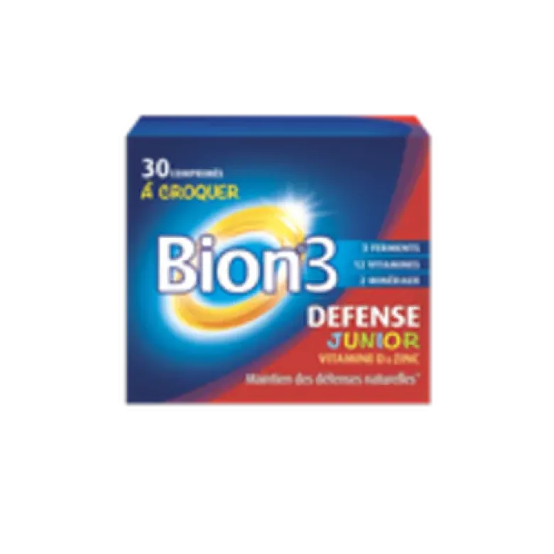 Bion3 junior défense dès 4 ans - boîte de 30 comprimés à croquer