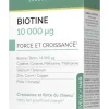 Biotine 10 000 µg force et croissance du cheveu Biocyte - boite de 45 gélules