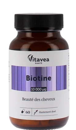 Biotine 10 000 µg Vitavea - pot de 60 gélules