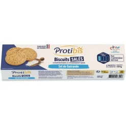 Biscuits salés sel de guérande Protibis - boite de 16 biscuits