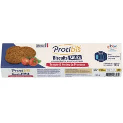 Biscuits salés tomates et herbes de provence Protibis - boite de 16 biscuits