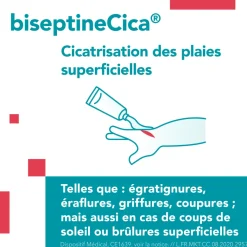 BiseptineCica Cicatrisation des plaies superficielles – tube 50 g