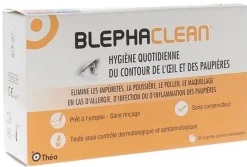 Blephaclean hygiène des paupières - boite de 20 compresses