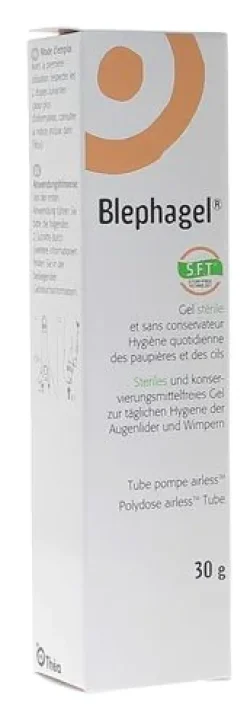 Blephagel gel stérile hygiène des paupières et cils sensibles - tube de 30g