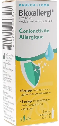 Bloxallergi Solution ophtalmique conjonctivite allergique Bausch lomb - flacon de 10 ml