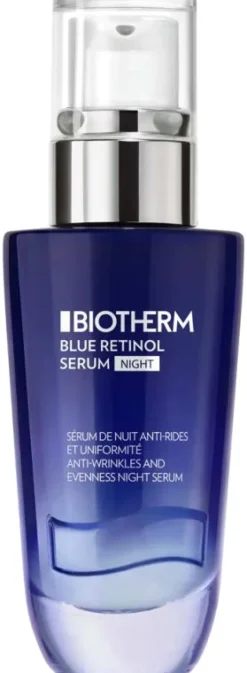 Blue Therapy Blue Retinol Night Sérum anti-âge Biotherm - flacon-pompe de 30 ml