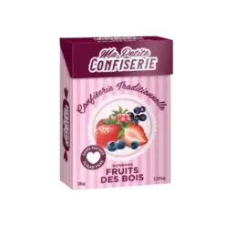 Bonbons aux fruits des bois sans sucre Ma petite confiserie - boite de 36,5g