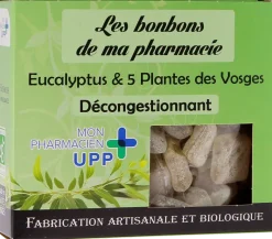 Bonbons eucalyptus & 5 plantes des Vosges décongestionnant Les bonbons de ma pharmacie - boite de 130g