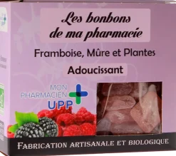 Bonbons framboise mûre & plantes adoucissants Les bonbons de ma pharmacie - boite de 130g
