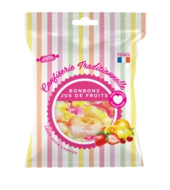 Bonbons jus de fruits sans sucre Ma petite confiserie - sachet de 100g
