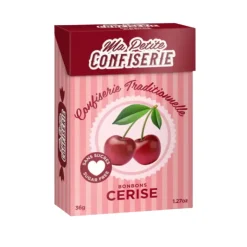 Bonbons à la cerise sans sucre Ma petite confiserie - boite de 36,5g