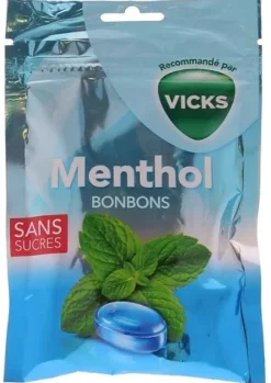 Bonbons menthe verte menthol rafraîchissant Vicks