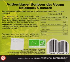 Bonbons Sapin & Miel de montagne apaisants Les bonbons de ma pharmacie - boite de 130g