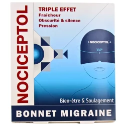 Bonnet migraine triple effet Nociceptol - un bonnet