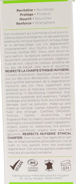 Booster soin cils et sourcils Huygens - tube de 3,5ml