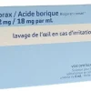 Borax acide borique Biogaran lavage ophtalmique – 20 unidoses de 5 ml