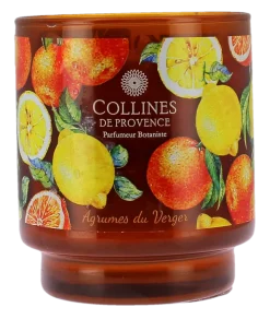 Bougie parfumée Agrumes du verger Collines de provence - bougie de 220g