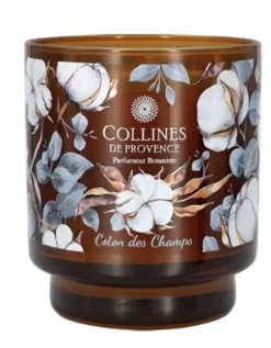 Bougie parfumée coton des champs Collines de Provence - bougie de 220g