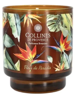 Bougie parfumée fleur de paradis Collines de Provence - bougie de 220g