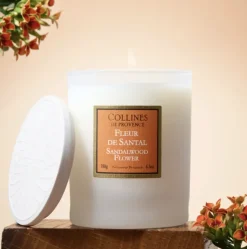 Bougie parfumée Fleur de Santal Collines de Provence - bougie de 180g
