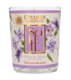 Bougie parfumée Fleur du soleil Collines de Provence - pot de 180g