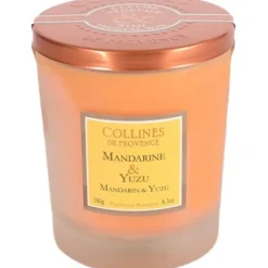 Bougie parfumée Mandarine & Yuzu Collines de Provence - bougie de 180g