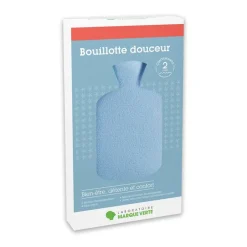 Bouillotte douceur 2 litres Marque Verte - 1 bouillotte