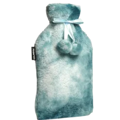 Bouillotte à eau avec housse tie&dye turquoise Calindoo - bouillotte de 2L