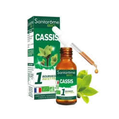 1 bourgeon BIO et frais cassis Santarome - flacon de 30 ml