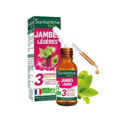 3 bourgeons BIO et frais jambes légères Santarome bio - flacon de 30 ml