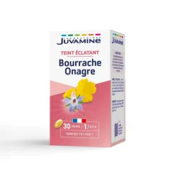 Bourrache Onagre Teint Éclatant Juvamine - boîte de 30 capsules