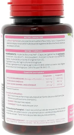 Bourrache Super Diet - boite de 200 capsules