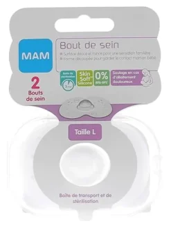 Bout de sein taille L Mam - boite de 2 bouts de sein