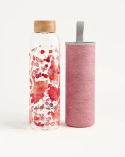 Bouteille en verre Waterdrop - bouteille transparente relax de 600 ml