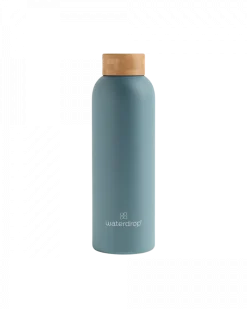 Bouteille thermo inox turquoise Waterdrop - une bouteille de 600ml