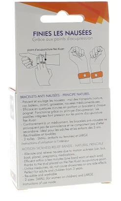 Bracelet anti-nausées enfant taille small Pharmavoyage - une paire de bracelet